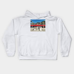 Historic old abandoned gas station in Hedley, BC, Canada. Kids Hoodie